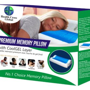 Health Cross Global Premium Memory Pillow with CoolGEL Layer (Model HC-MP 01)